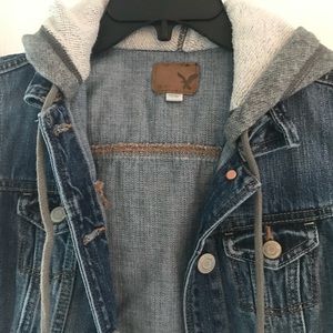 HOLLISTER JEAN JACKET SWEATSHIRT